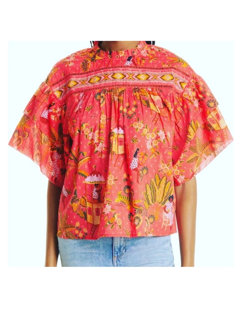 Farm Rio Secret Garden Blouse - Picture 2 of 6
